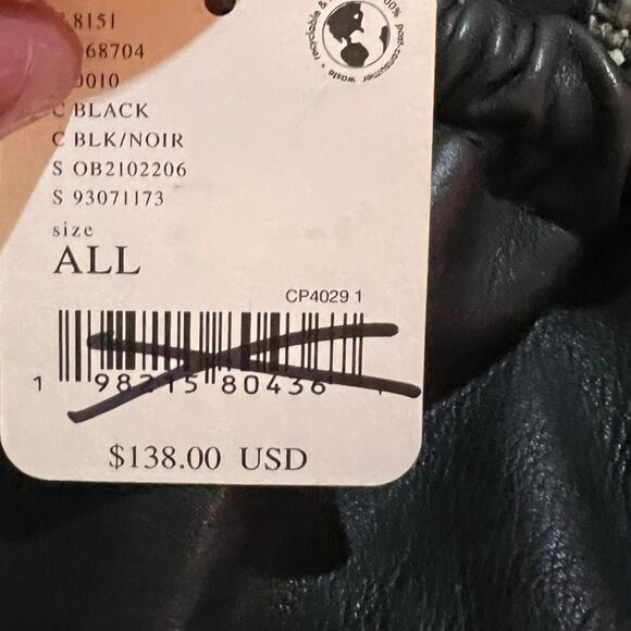 Free People Head Over Heels Leather Crossbody Bag in Black - Picture 10 of 10